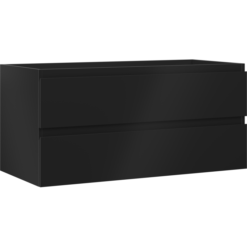 Mexen Orio koupelnová skříňka pod umyvadlo 100 cm, 2 zásuvky, černá mat - 91A10-10047-2-BFF71