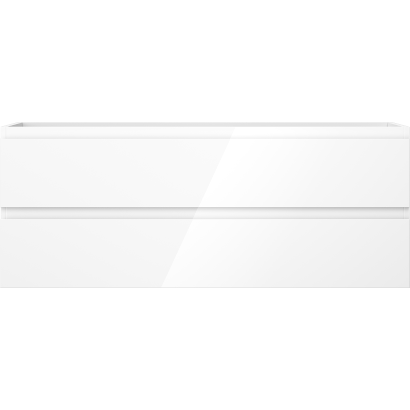 Mexen Orio koupelnová skříňka pod umyvadlo 120 cm, 2 zásuvky, bílý lesk - 91A10-12047-2-BFF00