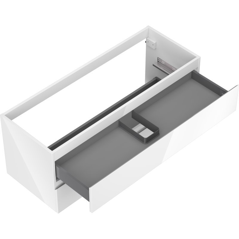Mexen Orio koupelnová skříňka pod umyvadlo 120 cm, 2 zásuvky, bílý lesk - 91A10-12047-2-BFF00