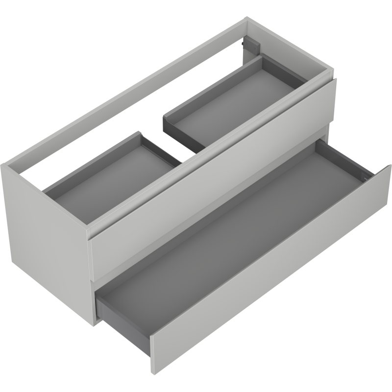 Mexen Orio koupelnová skříňka pod umyvadlo 120 cm, 2 zásuvky, šedá mat - 91A10-12047-2-BFF62