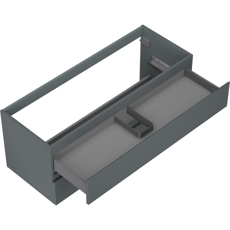 Mexen Orio koupelnová skříňka pod umyvadlo 120 cm, 2 zásuvky, matná grafitová - 91A10-12047-2-BFF66