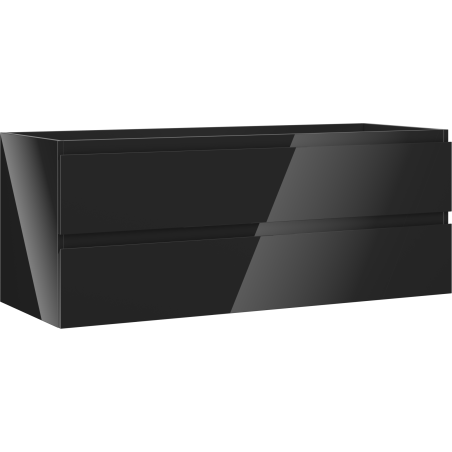Mexen Orio koupelnová skříňka pod umyvadlo 120 cm, 2 zásuvky, černý lesk - 91A10-12047-2-BFF70