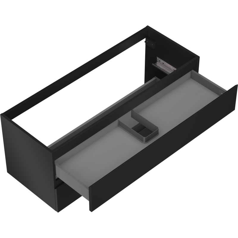 Mexen Orio koupelnová skříňka pod umyvadlo 120 cm, 2 zásuvky, černá mat - 91A10-12047-2-BFF71