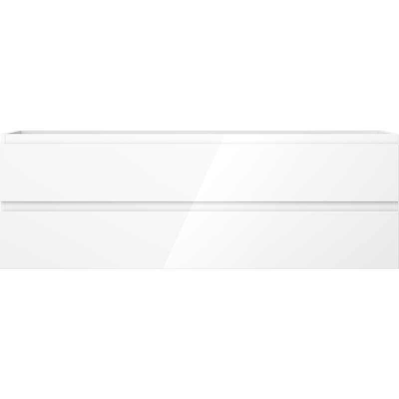 Mexen Orio koupelnová skříňka pod umyvadlo 140 cm, 2 zásuvky, bílý lesk - 91A10-14047-2-BFF00