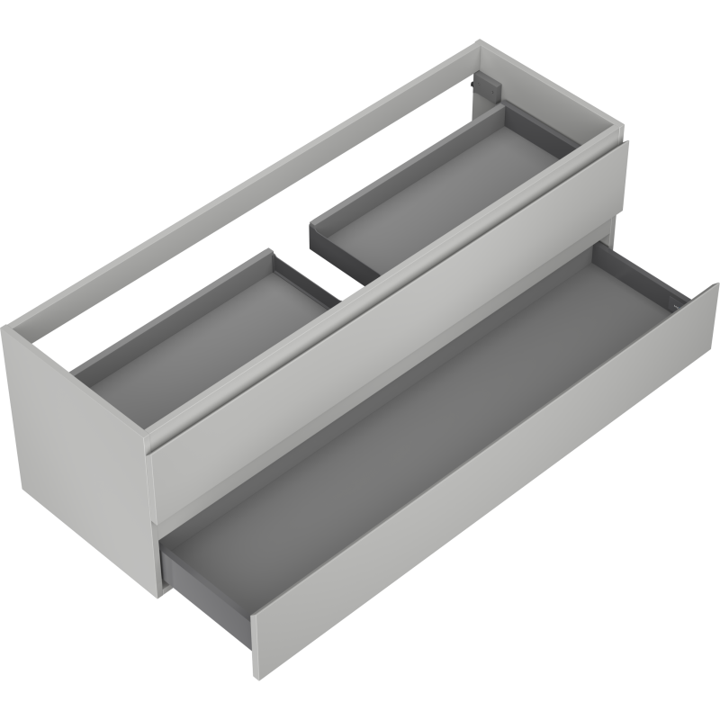 Mexen Orio koupelnová skříňka pod umyvadlo 140 cm, 2 zásuvky, šedá mat - 91A10-14047-2-BFF62