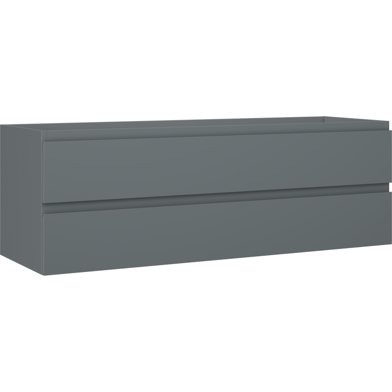 Mexen Orio koupelnová skříňka pod umyvadlo 140 cm, 2 zásuvky, grafit mat - 91A10-14047-2-BFF66