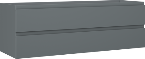 Mexen Orio koupelnová skříňka pod umyvadlo 140 cm, 2 zásuvky, grafit mat - 91A10-14047-2-BFF66
