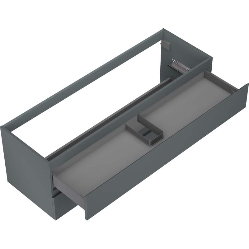 Mexen Orio koupelnová skříňka pod umyvadlo 140 cm, 2 zásuvky, grafit mat - 91A10-14047-2-BFF66