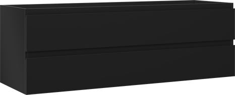 Mexen Orio koupelnová skříňka pod umyvadlo 140 cm, 2 zásuvky, černý mat - 91A10-14047-2-BFF71