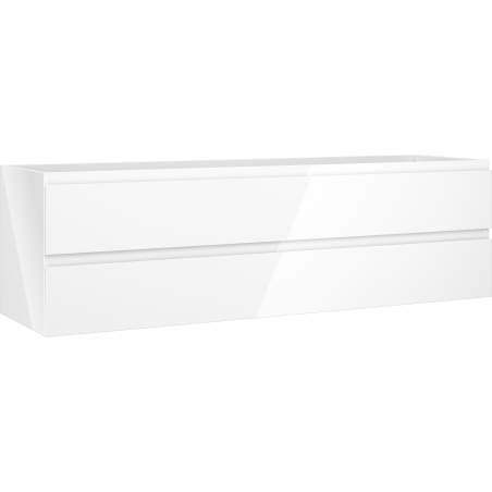 Mexen Orio koupelnová skříňka pod umyvadlo 160 cm, 2 zásuvky, bílý lesk - 91A10-16047-2-BFF00