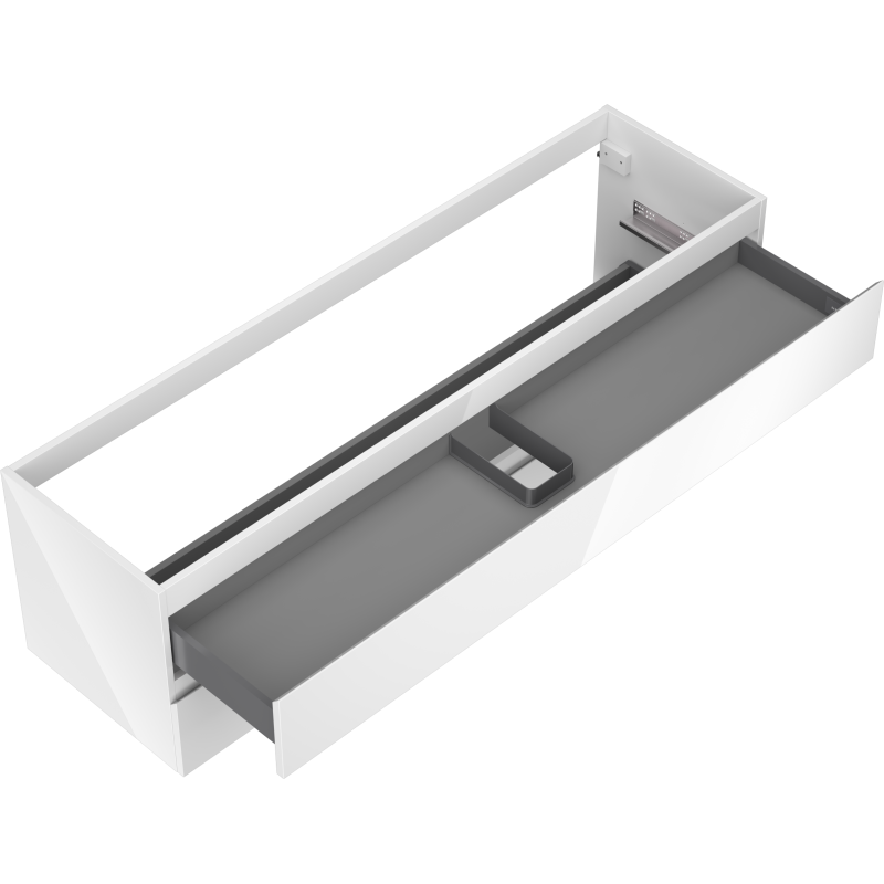 Mexen Orio koupelnová skříňka pod umyvadlo 160 cm, 2 zásuvky, bílý lesk - 91A10-16047-2-BFF00