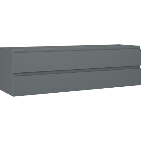 Mexen Orio koupelnová skříňka pod umyvadlo 160 cm, 2 zásuvky, grafit mat - 91A10-16047-2-BFF66