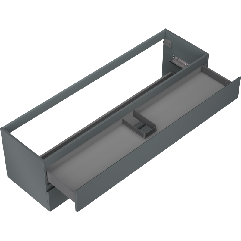 Mexen Orio koupelnová skříňka pod umyvadlo 160 cm, 2 zásuvky, grafit mat - 91A10-16047-2-BFF66