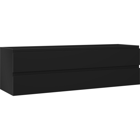 Mexen Orio koupelnová skříňka pod umyvadlo 160 cm, 2 zásuvky, černá matná - 91A10-16047-2-BFF71