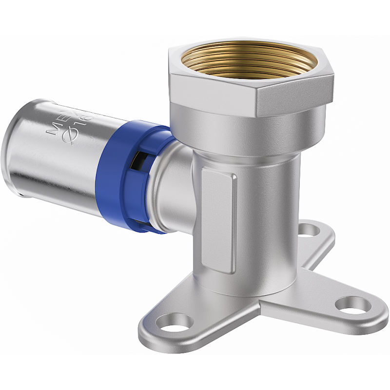 Mexen PEX-P nástěnné lisovací koleno s úchytem, lisovací PEX 20 x 1/2 GW - W97128-2012F-00