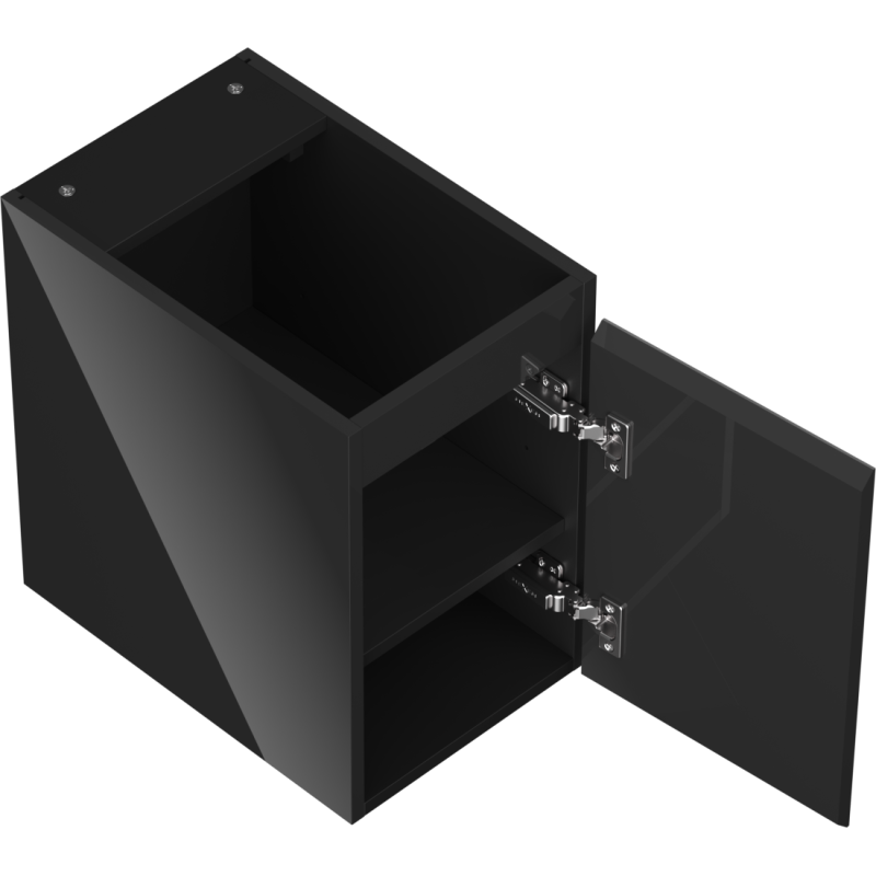 Mexen Orio koupelnová skříňka pod umyvadlo 30 cm, 1 dvířka, černý lesk - 91A11-03047-1-BF70