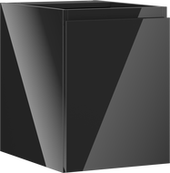 Mexen Orio koupelnová skříňka pod umyvadlo 35 cm, 1 dveře, černý lesk - 91A11-03547-1-BF70