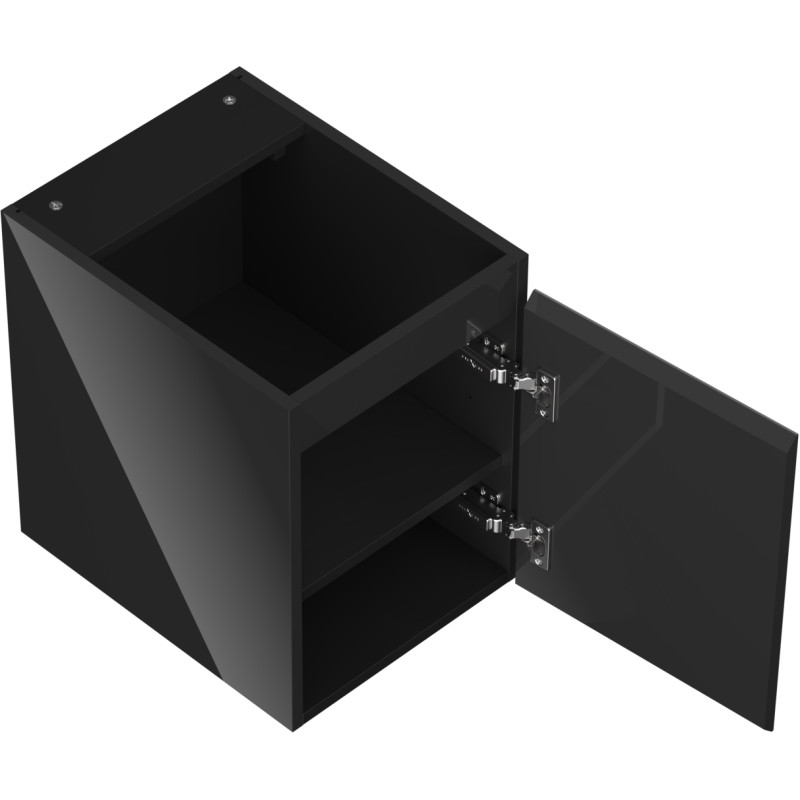 Mexen Orio koupelnová skříňka pod umyvadlo 35 cm, 1 dvířka, černý lesk - 91A11-03547-1-BF70