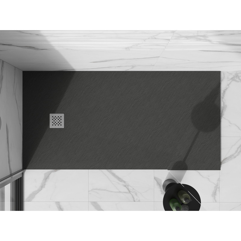 Mexen Stone+ obdélníková kompozitní sprchová vanička 160 x 70 cm, antracit - 44717016