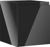 Mexen Orio koupelnová skříňka pod umyvadlo 40 cm, 1 dveře, černý lesk - 91A11-04047-1-BF70