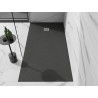 Mexen Stone+ Obdélníková kompozitní sprchová vanička 180 x 70 cm, antracit - 44717018