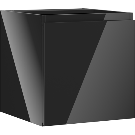 Mexen Orio koupelnová skříňka pod umyvadlo 45 cm, 1 dveře, černý lesk - 91A11-04547-1-BF70