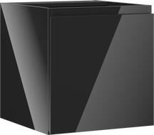 Mexen Orio koupelnová skříňka pod umyvadlo 45 cm, 1 dveře, černý lesk - 91A11-04547-1-BF70