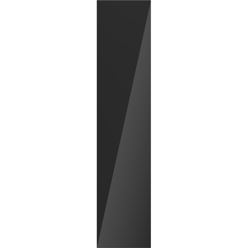 Mexen Orio koupelnová skříňka 35 cm, 1 dveře, černý lesk - 91A11-03016-1-BF70