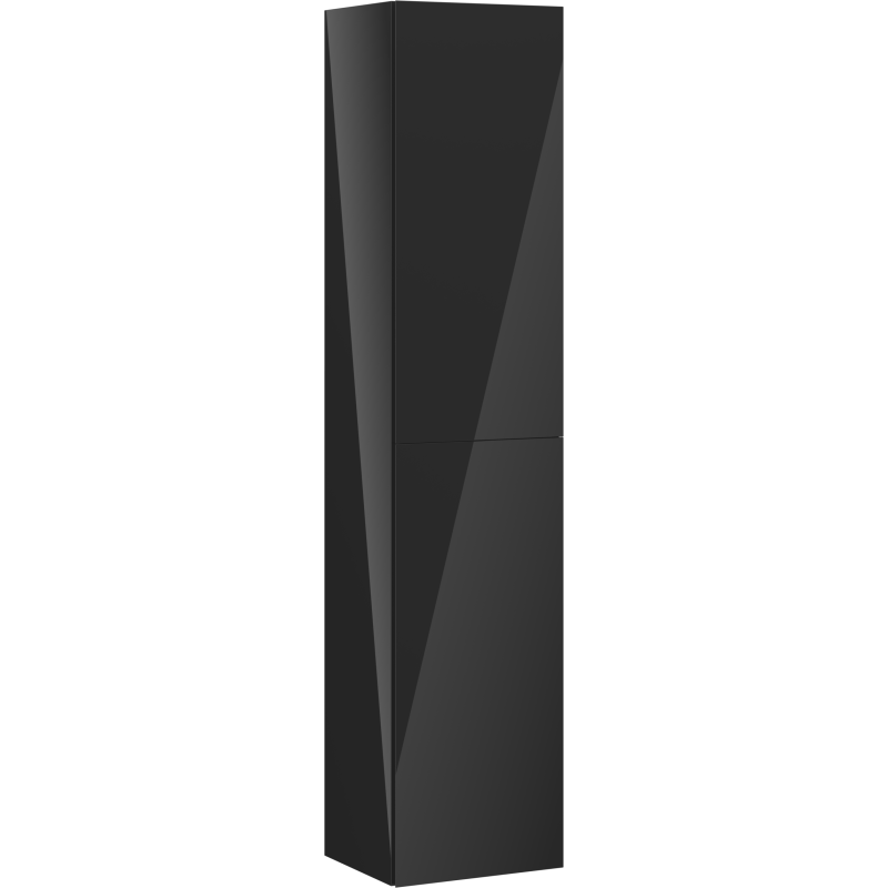 Mexen Orio koupelnový sloupek 35 cm, 2 dveře, černý lesk - 91A11-03016-2-BF70