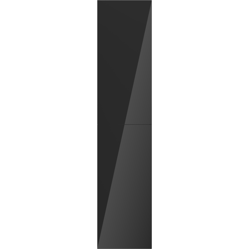 Mexen Orio koupelnový sloupek 35 cm, 2 dveře, černý lesk - 91A11-03016-2-BF70