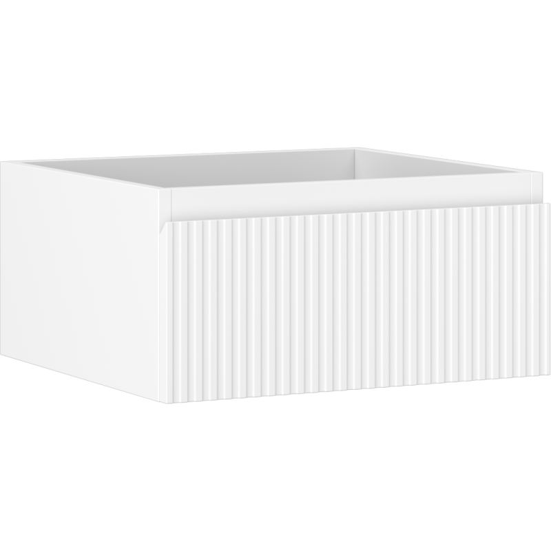 Mexen Rivel koupelnová skříňka pod umyvadlo 50 cm, 1 zásuvka, drážkovaná, bílá mat - 91A20-05023-1-BF01