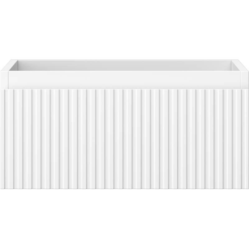 Mexen Rivel koupelnová skříňka pod umyvadlo 50 cm, 1 zásuvka, drážkovaná, bílá mat - 91A20-05023-1-BF01