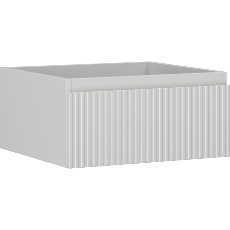 Mexen Rivel koupelnová skříňka pod umyvadlo 50 cm, 1 zásuvka, drážkovaná, šedá matná - 91A20-05023-1-BF62