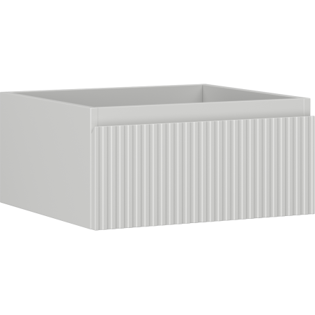 Mexen Rivel koupelnová skříňka pod umyvadlo 50 cm, 1 zásuvka, drážkovaná, šedá matná - 91A20-05023-1-BF62