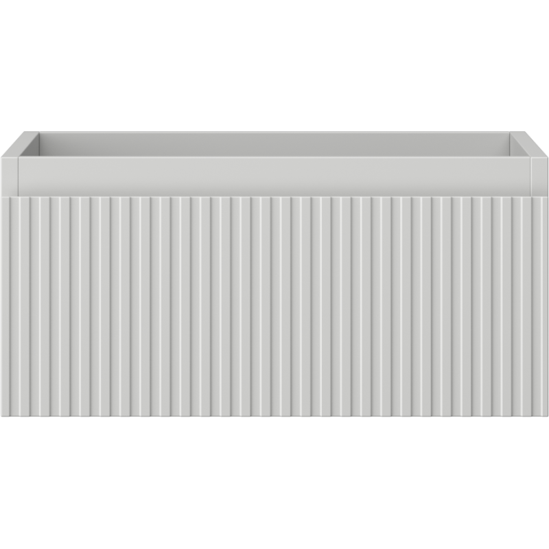 Mexen Rivel koupelnová skříňka pod umyvadlo 50 cm, 1 zásuvka, drážkovaná, šedá matná - 91A20-05023-1-BF62