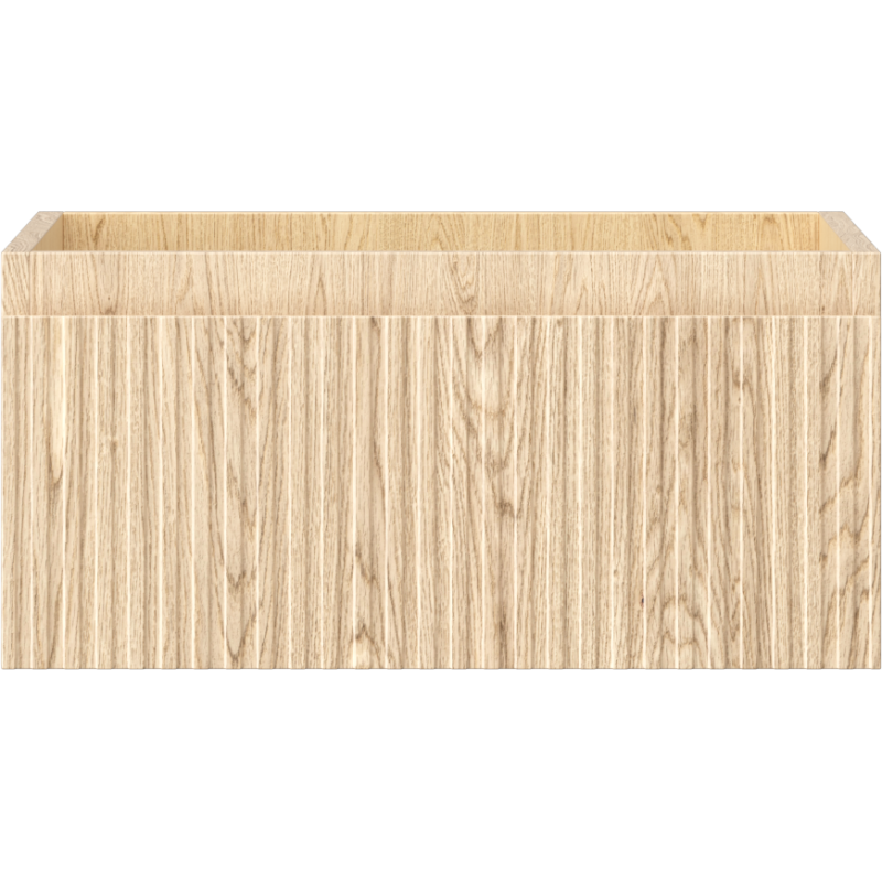 Mexen Rivel koupelnová skříňka pod umyvadlo 50 cm, 1 zásuvka, drážkovaná, dub - 91A20-05023-1-BF81