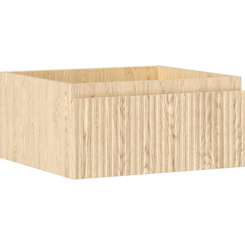 Mexen Rivel koupelnová skříňka pod umyvadlo 50 cm, 1 zásuvka, drážkovaná, dub - 91A20-05023-1-BF81