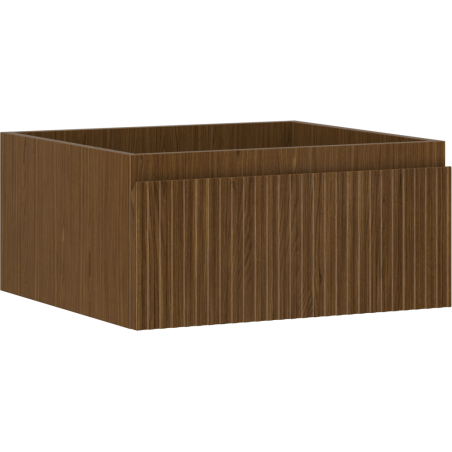 Mexen Rivel koupelnová skříňka pod umyvadlo 50 cm, 1 zásuvka, drážkovaná, ořech - 91A20-05023-1-BF86