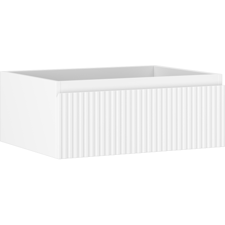 Mexen Rivel koupelnová skříňka pod umyvadlo 60 cm, 1 zásuvka, drážkovaná, bílá mat - 91A20-06023-1-BF01