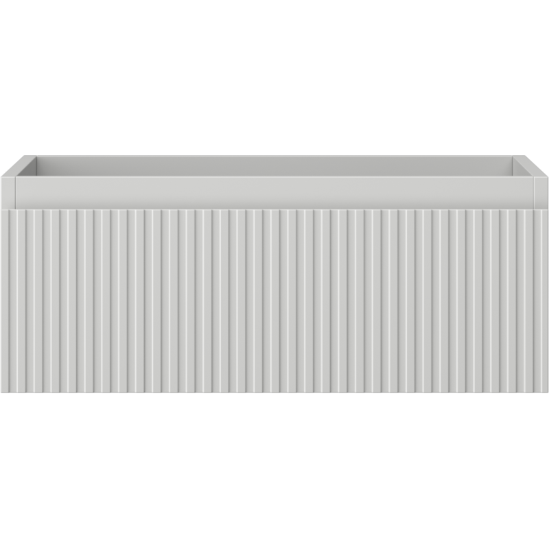 Mexen Rivel koupelnová skříňka pod umyvadlo 60 cm, 1 zásuvka, drážkovaná, šedá mat - 91A20-06023-1-BF62