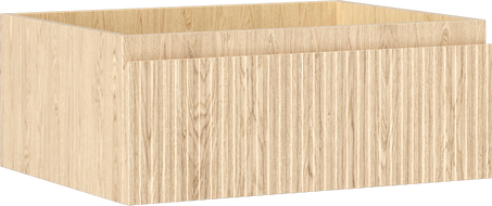 Mexen Rivel koupelnová skříňka pod umyvadlo 60 cm, 1 zásuvka, drážkovaná, dub - 91A20-06023-1-BF81