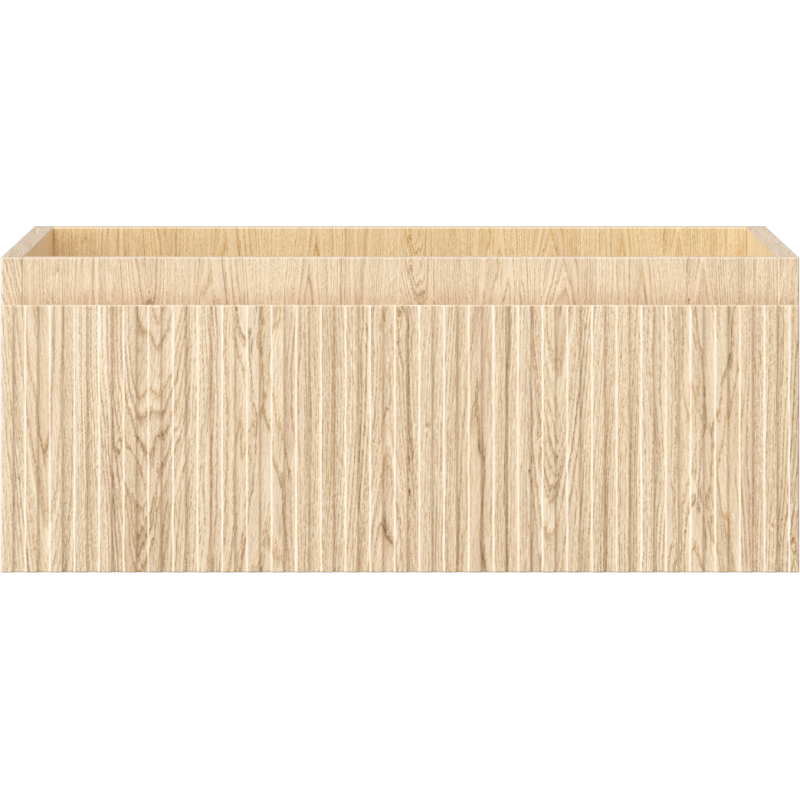 Mexen Rivel koupelnová skříňka pod umyvadlo 60 cm, 1 zásuvka, drážkovaná, dub - 91A20-06023-1-BF81