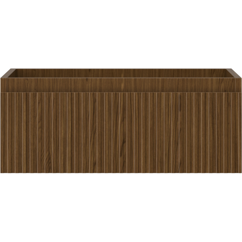 Mexen Rivel koupelnová skříňka pod umyvadlo 60 cm, 1 zásuvka, drážkovaná, ořech - 91A20-06023-1-BF86