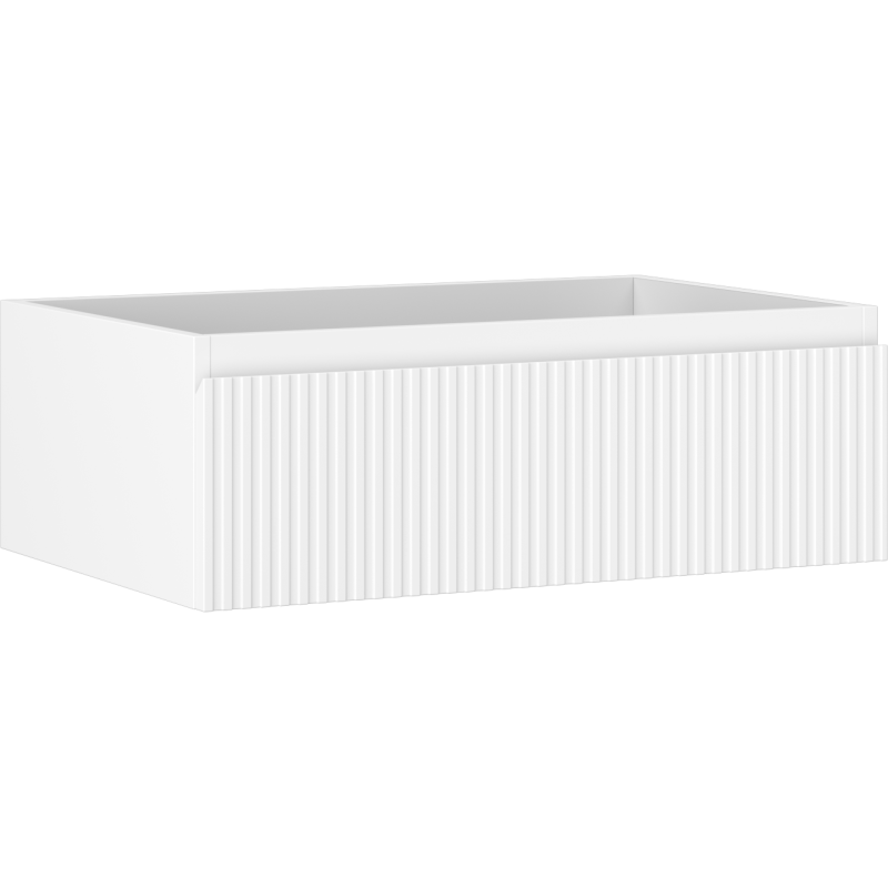 Mexen Rivel koupelnová skříňka pod umyvadlo 70 cm, 1 zásuvka, drážkovaná, bílá matná - 91A20-07023-1-BF01