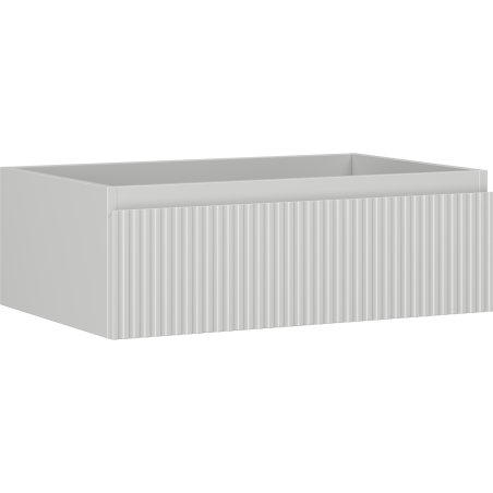 Mexen Rivel koupelnová skříňka pod umyvadlo 70 cm, 1 zásuvka, drážkovaná, šedá mat - 91A20-07023-1-BF62