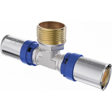 Mexen PEX-P lis três em um, prensado PEX 25 x 3/4 GZ x 25 - W97133-2534M25-00