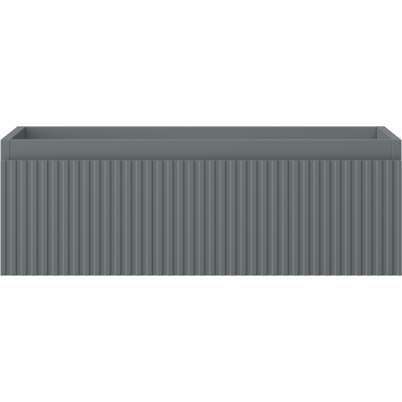 Mexen Rivel koupelnová skříňka pod umyvadlo 70 cm, 1 zásuvka, drážkovaná, grafitová matná - 91A20-07023-1-BF66