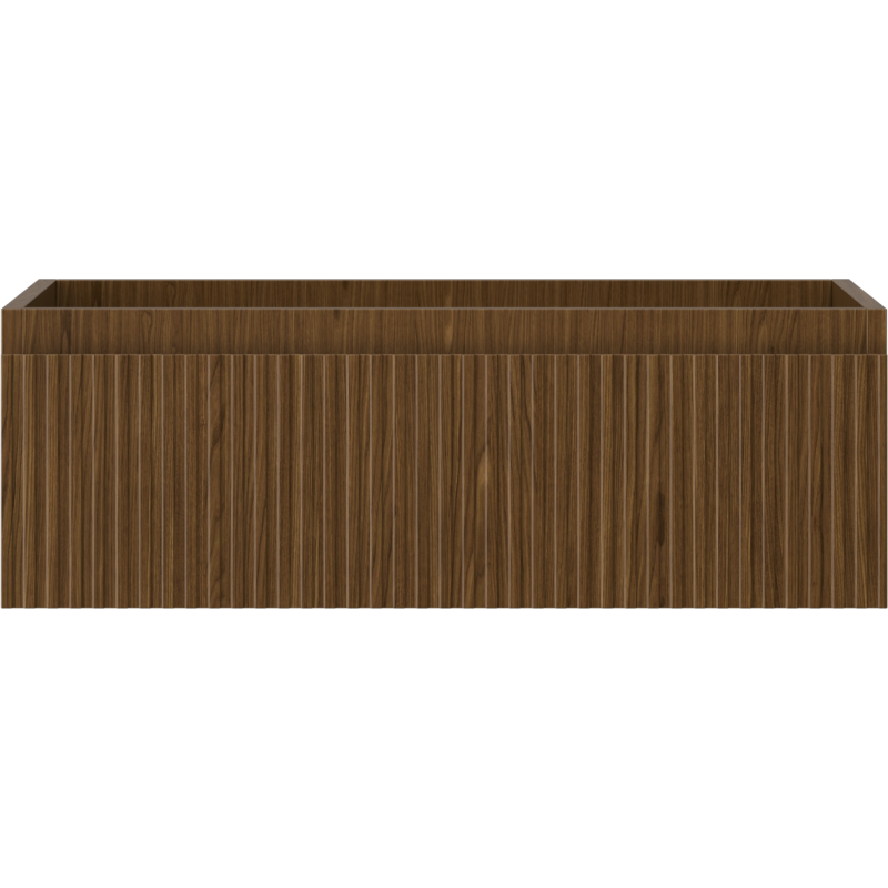 Mexen Rivel koupelnová skříňka pod umyvadlo 70 cm, 1 zásuvka, drážkovaná, ořech - 91A20-07023-1-BF86