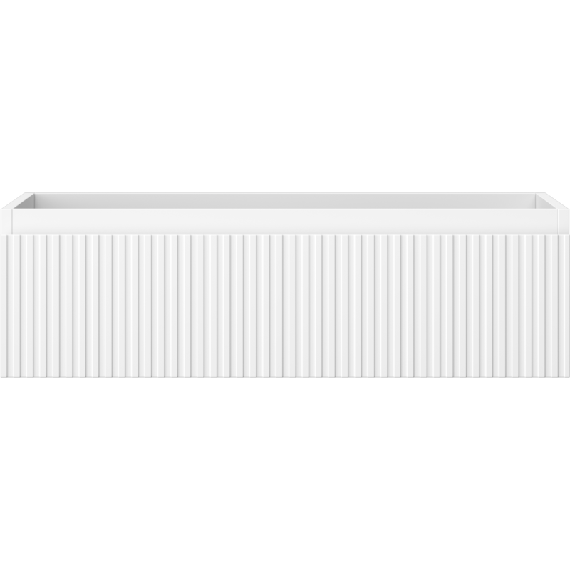 Mexen Rivel koupelnová skříňka pod umyvadlo 80 cm, 1 zásuvka, drážkovaná, bílá mat - 91A20-08023-1-BF01