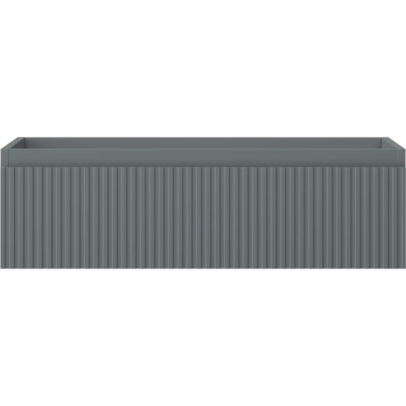 Mexen Rivel koupelnová skříňka pod umyvadlo 80 cm, 1 zásuvka, rýhovaná, grafit mat - 91A20-08023-1-BF66